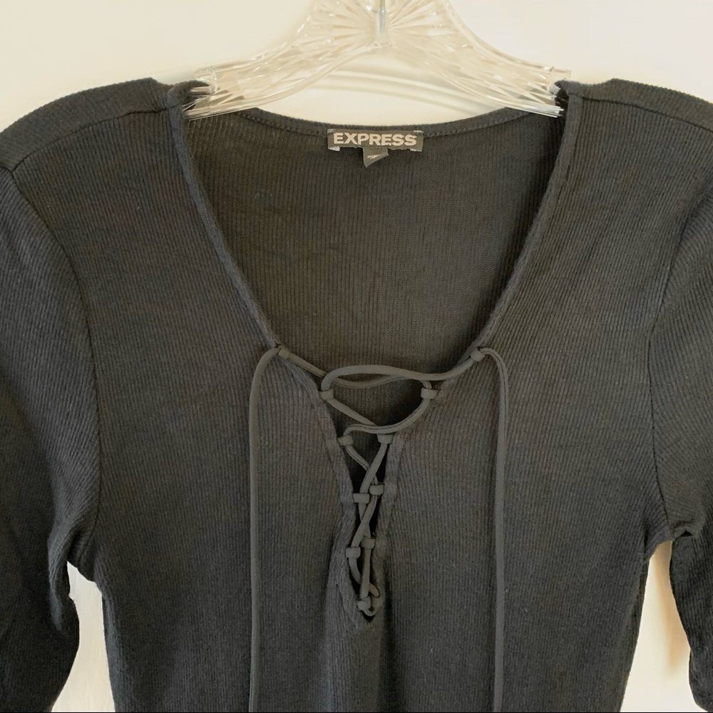 Express Lace Up Top - Picture 2 of 6